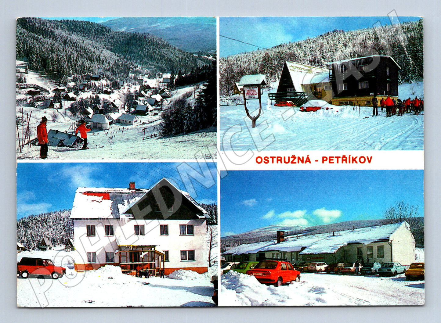 Postcard Ostružná Petříkov Jeseníky Mountains (M5017)