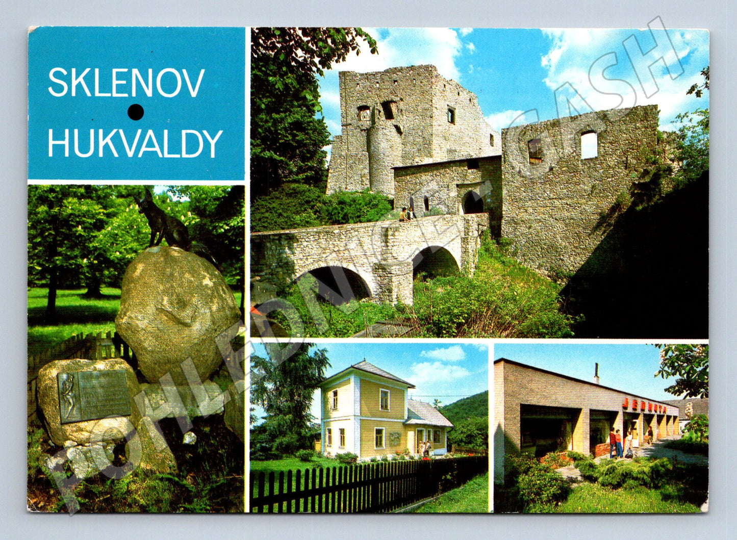 Postcard Sklenov Hukvaldy sights (M5019)