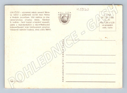 Pohlednice Uničov historická koláž (M5020)