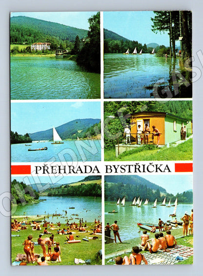 Postcard Bystřička Dam collage (M5024)