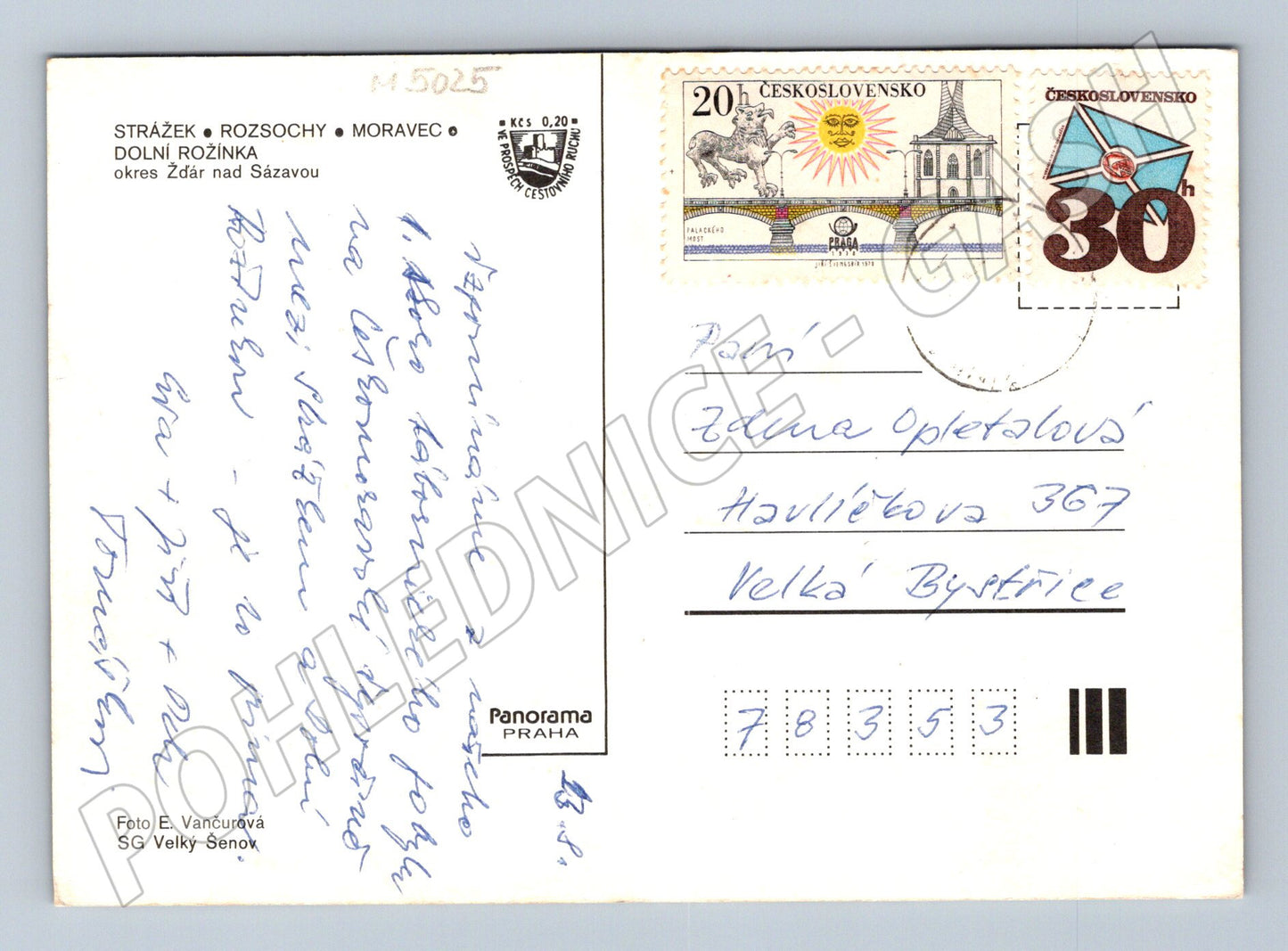 Postcard Strážek Moravec Rožínka Rozsochy (M5025)