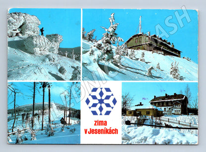 Postcard Jeseníky mountains winter used (M5028)
