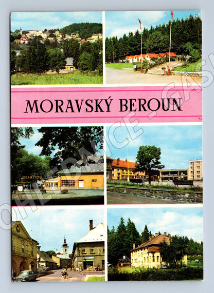 Postcard Moravian Beroun collage (M5029)