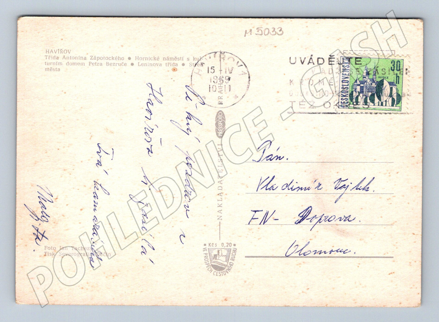 Postcard Havířov multiple shots (M5033)