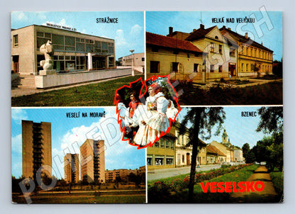 Pohlednice Veselsko folklorní koláž (M5035)