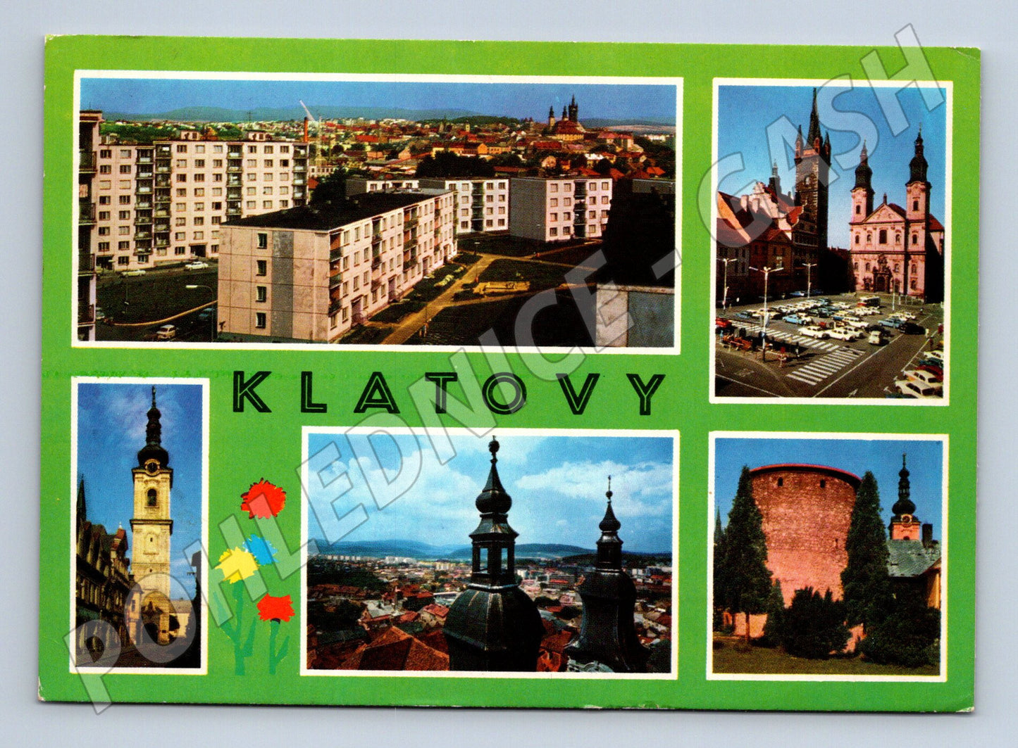 Postcard Klatovy collage (M5037)