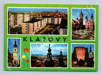 Postcard Klatovy collage (M5037)