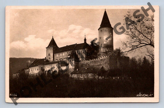 Pohlednice hrad Křivoklát ČSR 1933 (M504)