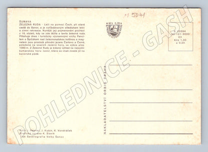 Postcard Šumava Železná Ruda collage (M5041)