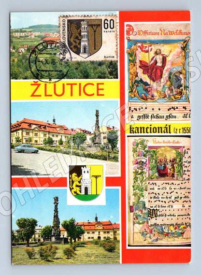 Postcard Žlutice collage (M5043)