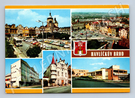 Postcard Havlíčkův Brod collage panorama (M5048)