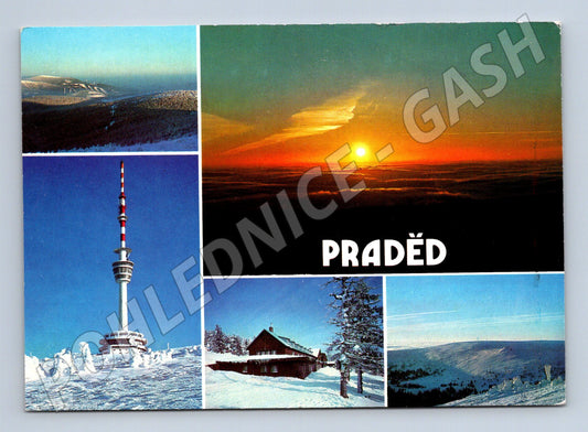 Postcard Praděd Jeseníky Tower (M5056)