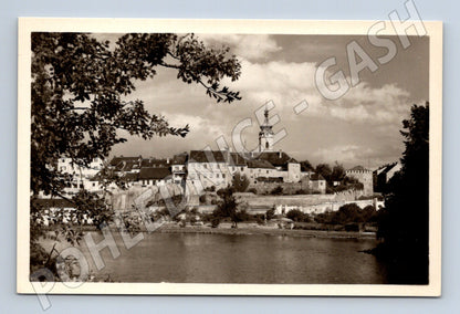 Postcard Písek view across Otava (M5069)