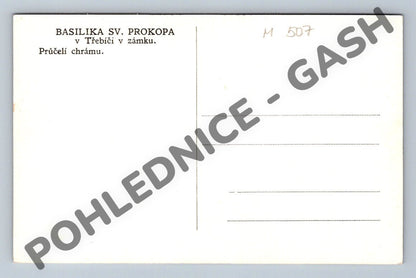 Pohlednice bazilika sv Prokopa Třebíč průčelí (M507)