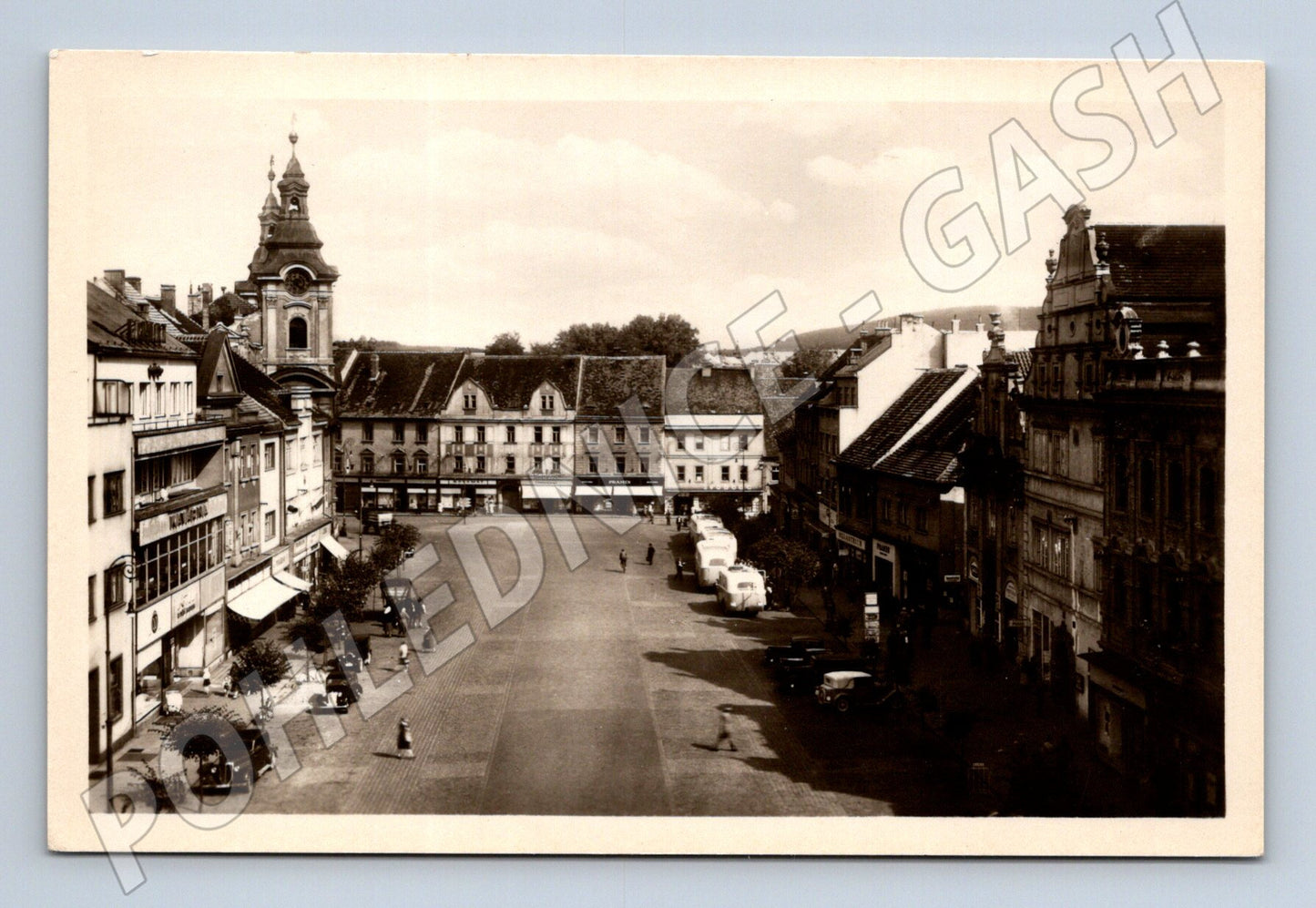 Postcard Písek Stalinovo náměstí (M5071)