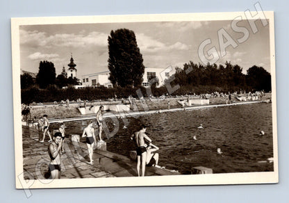 Postcard České Budějovice Sokolská swimming pool (M5081)