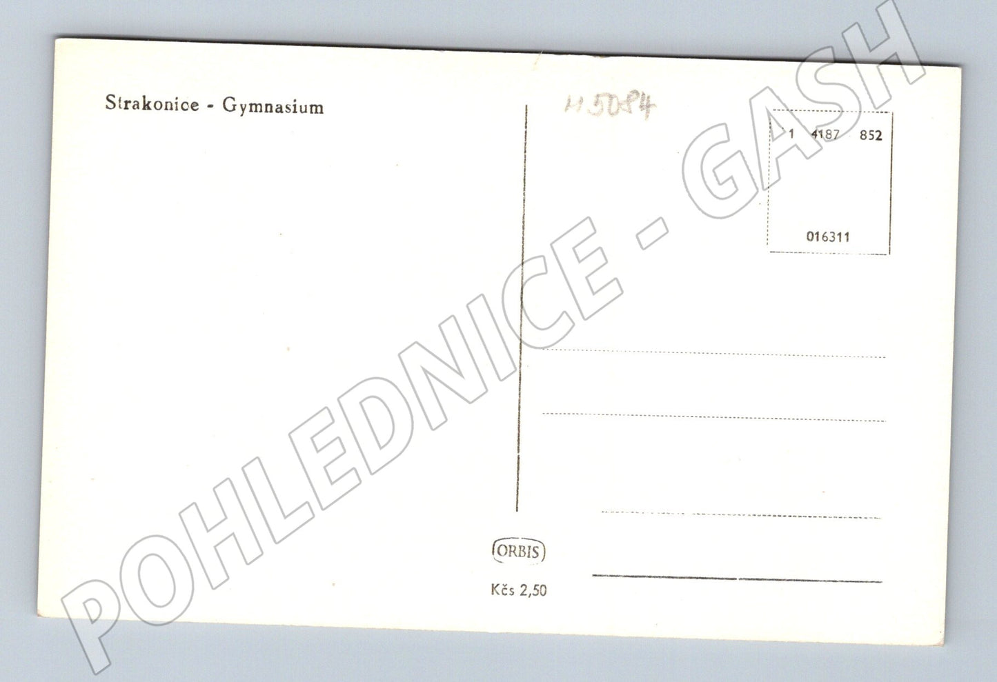 Postcard Strakonice grammar school (M5084)