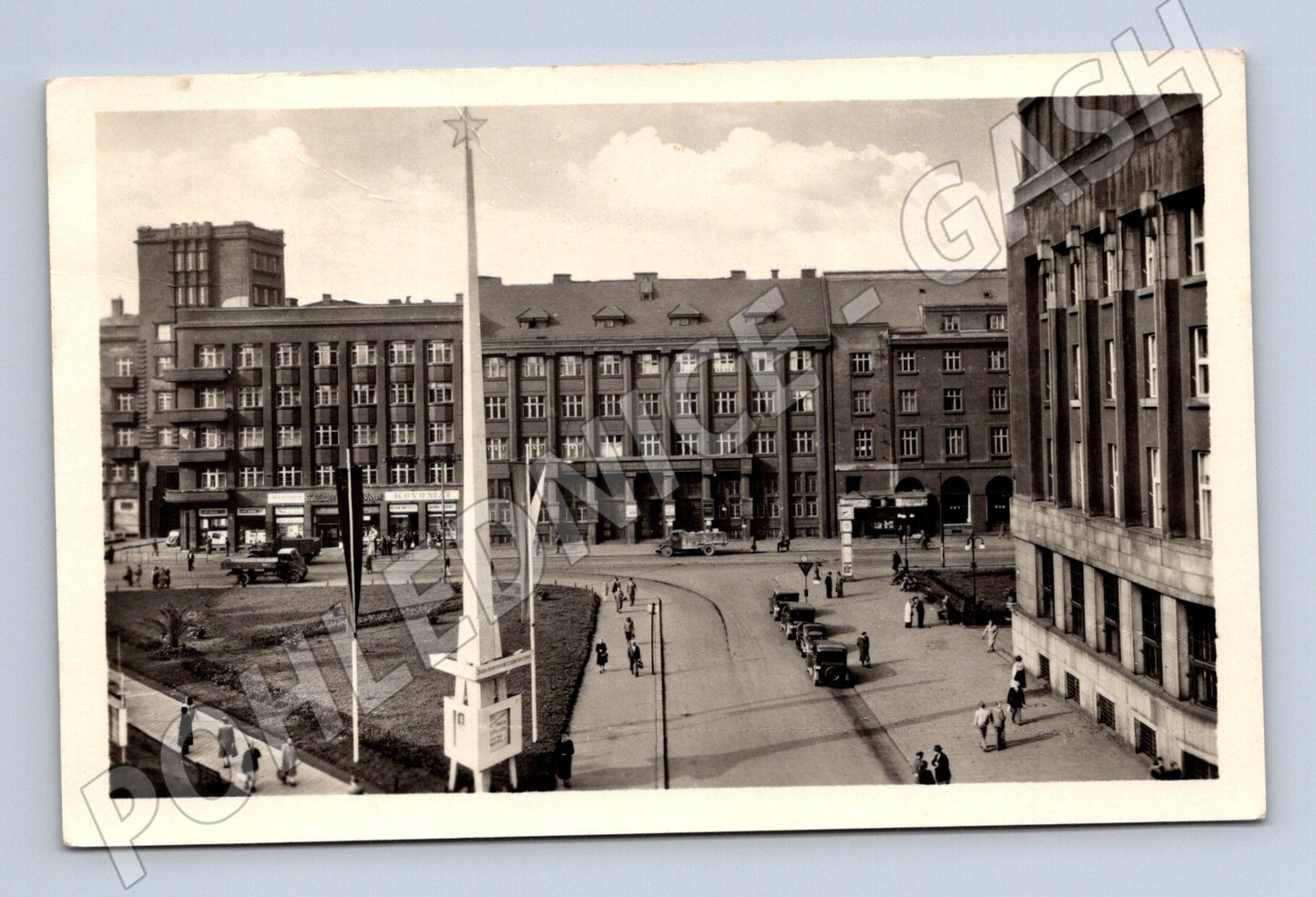 Postcard Ostrava historical square (M5085)