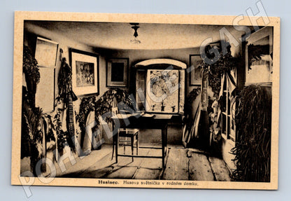 Postcard Husinec Hus's room (M5091)