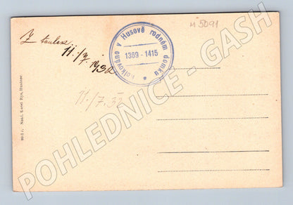 Postcard Husinec Hus's room (M5091)