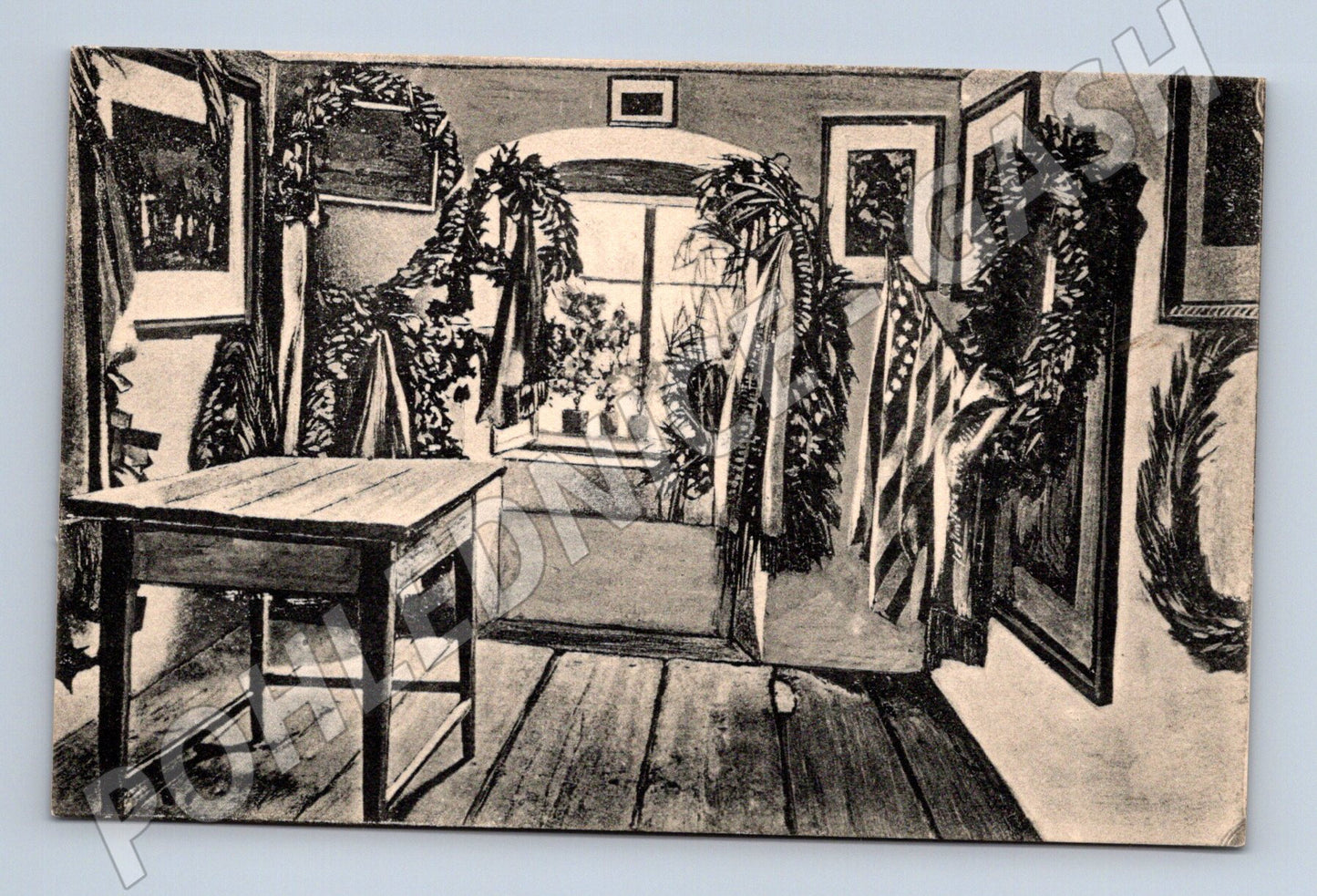 Postcard Husinec, Jan Hus's room (M5092)