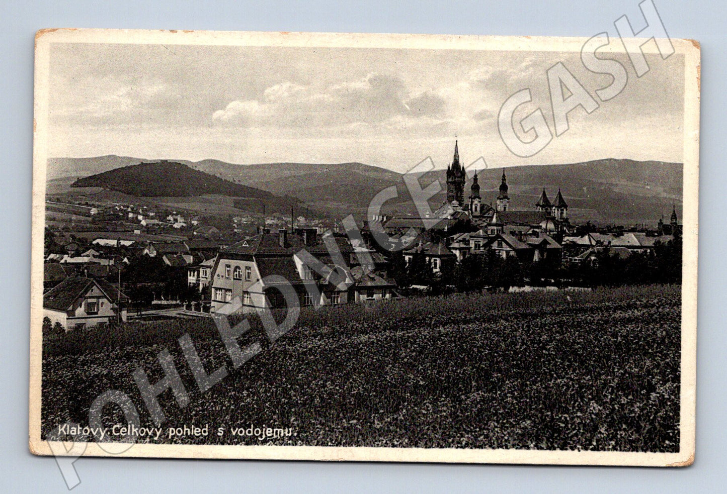 Postcard Klatovy general view with water reservoir (M5098)
