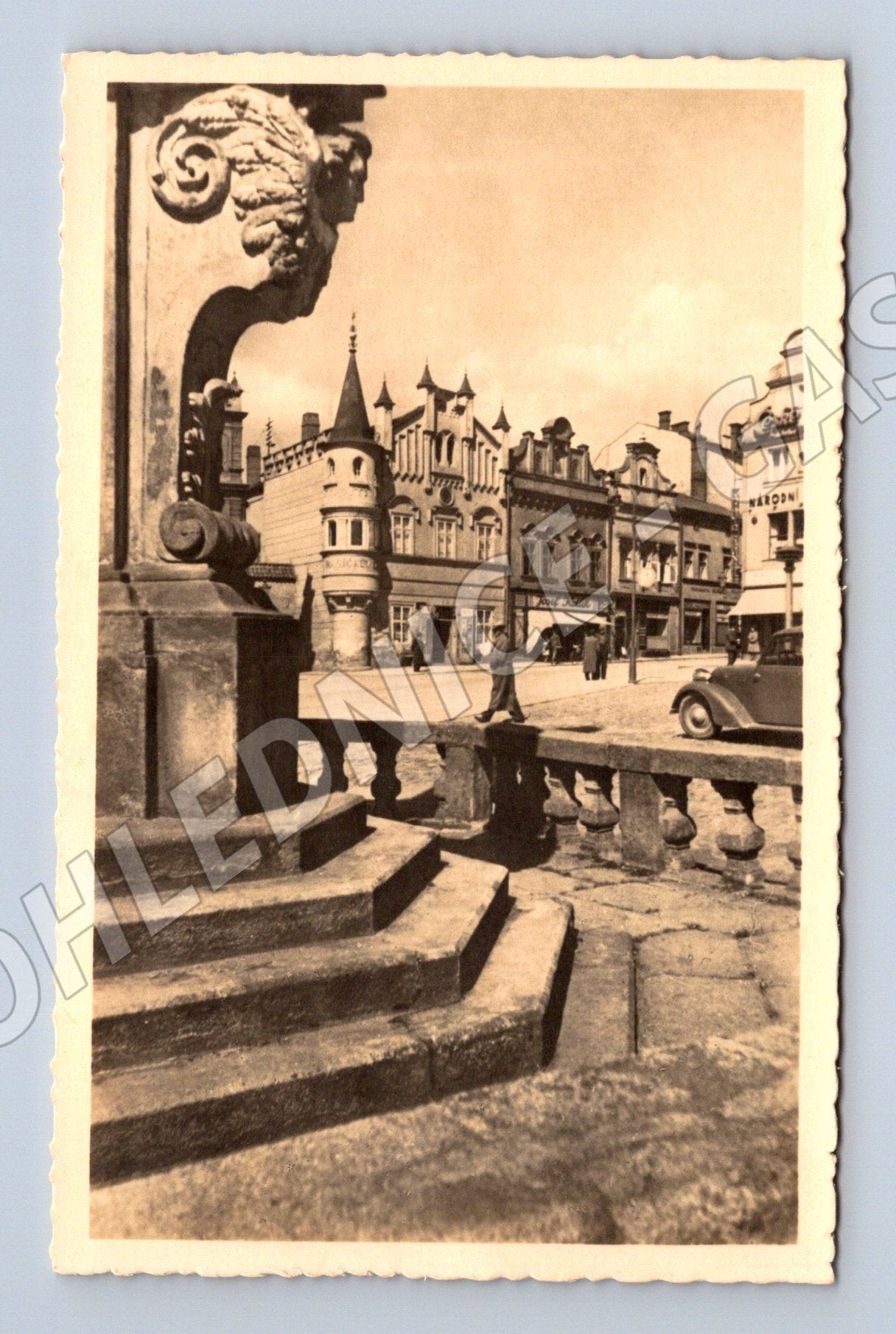 Postcard Havlíčkův Brod historical square (M5099)