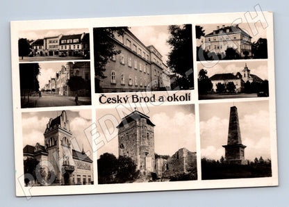 Postcard Český Brod historical monuments (M5123)