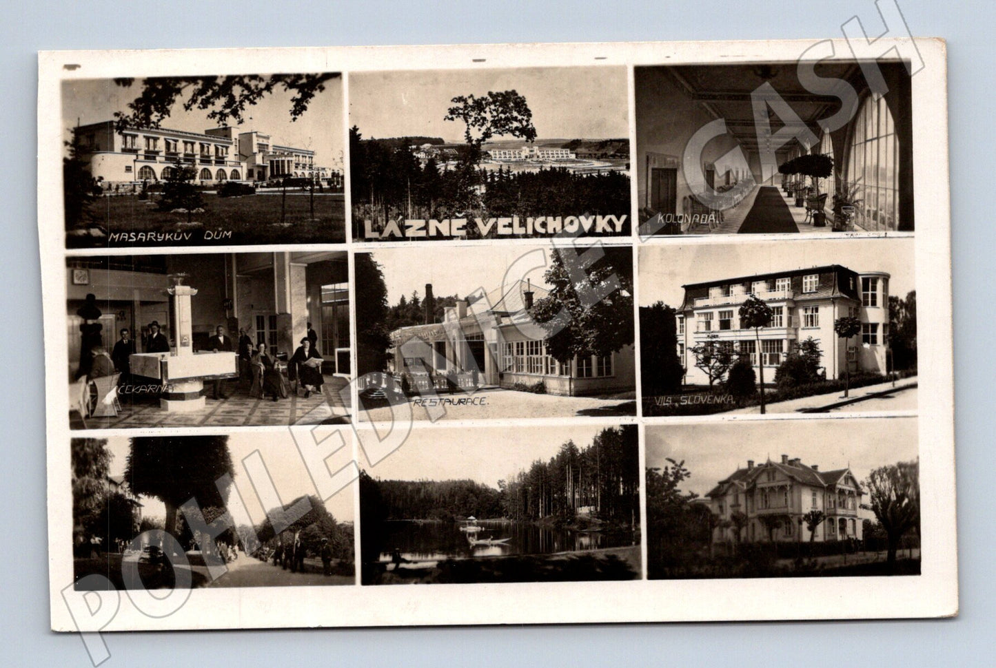 Postcard Spa Velichovky collage (M5124)