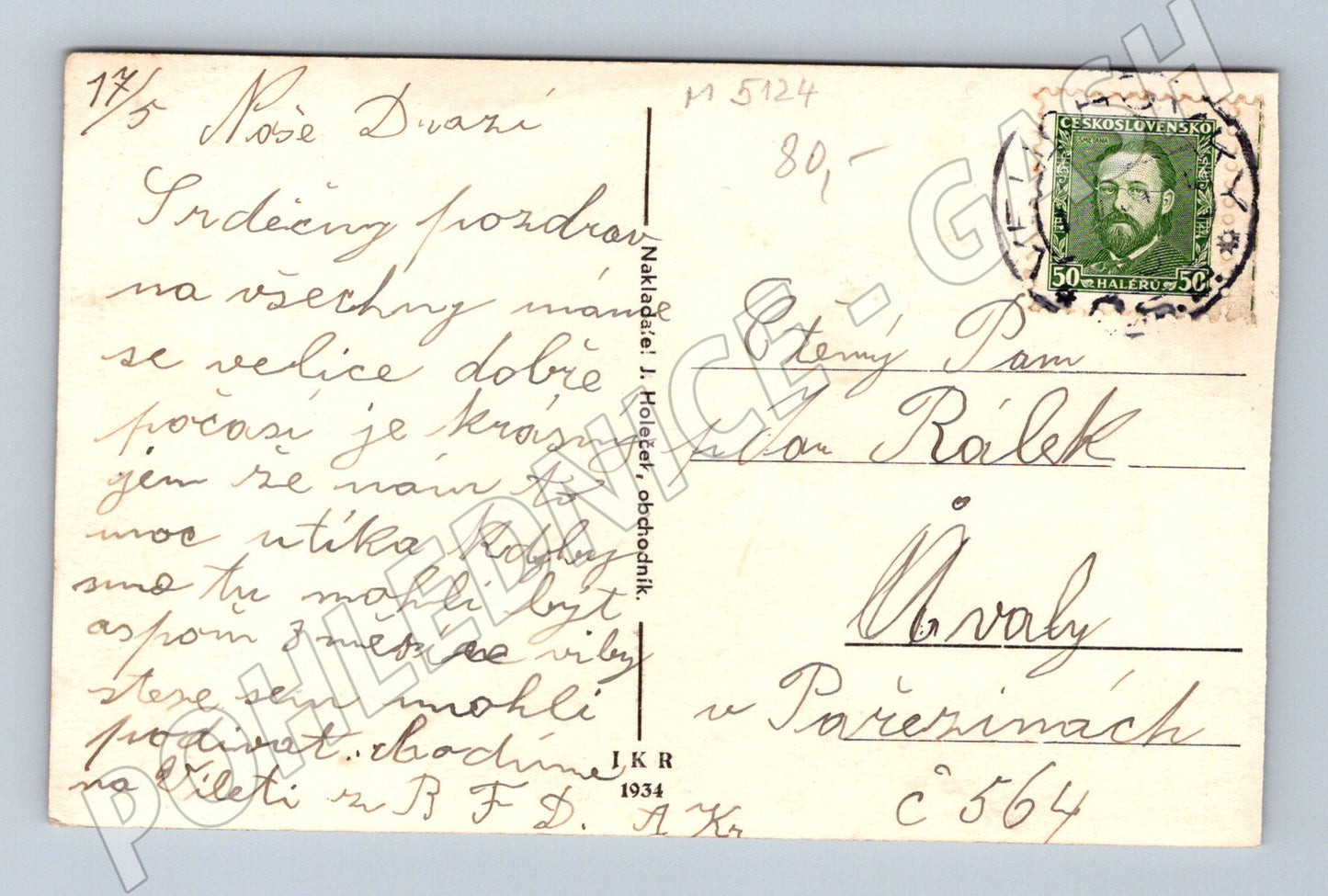 Postcard Spa Velichovky collage (M5124)