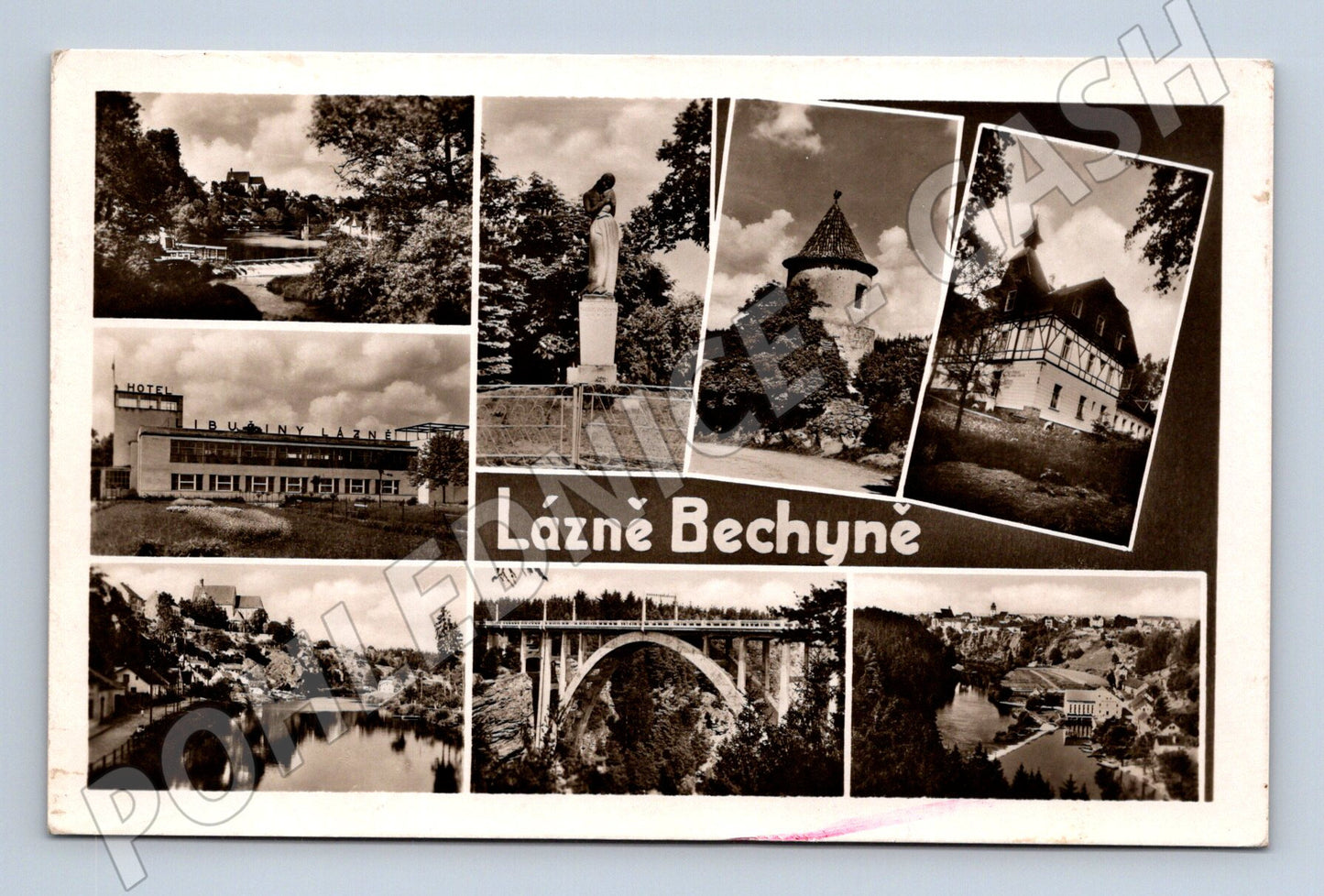 Pohlednice Lázně Bechyně více pohledů (M5136)