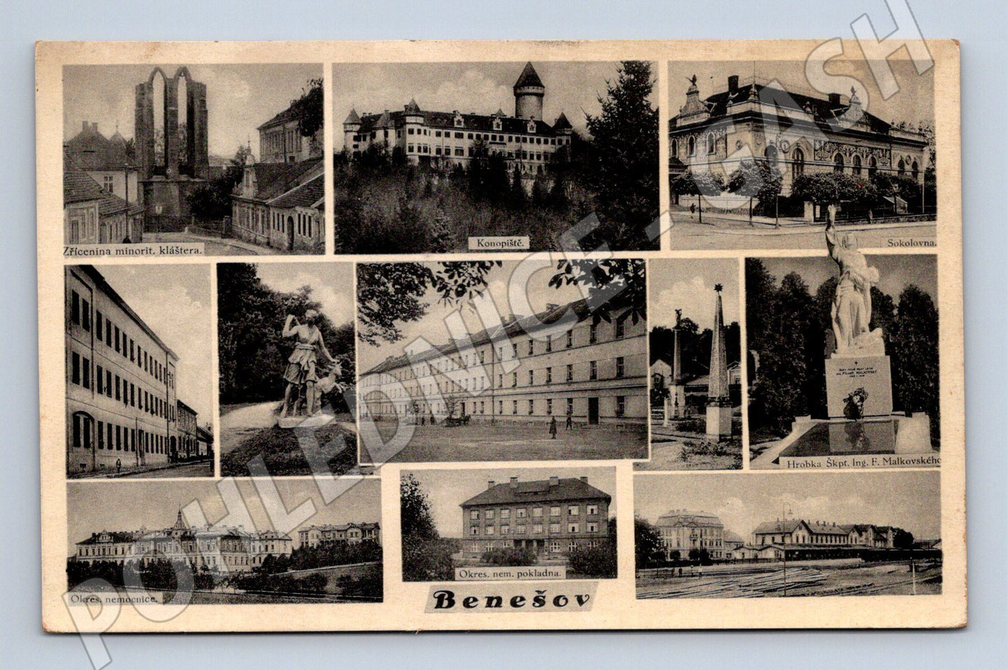 Pohlednice Benešov historické město (M5145)