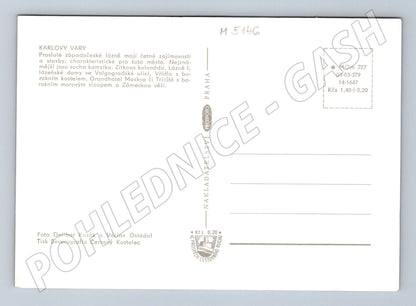 Postcard Karlovy Vary collage spa (M5146)