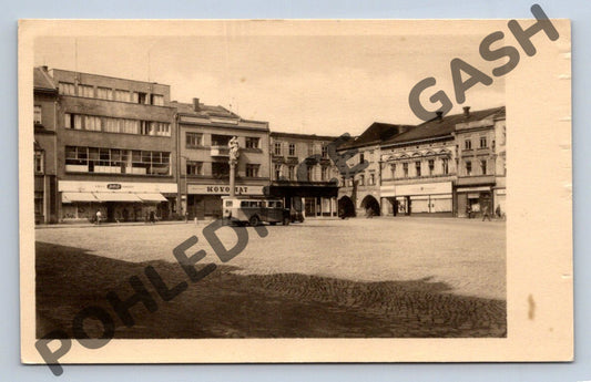 Pohlednice Hranice Gottwaldovo náměstí 1952 (M515)