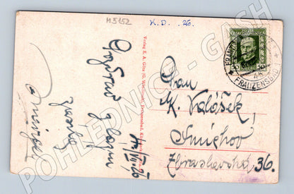 Postcard Františkovy Lázně 1926 colored (M5152)