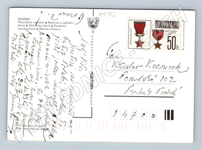 Postcard Sadská historical motifs (M5156)