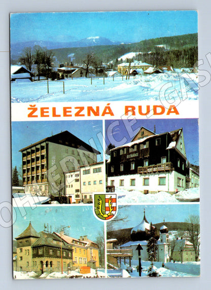 Postcard Železná Ruda winter 1976 (M5157)
