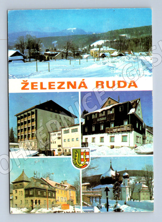 Postcard Železná Ruda winter 1976 (M5157)