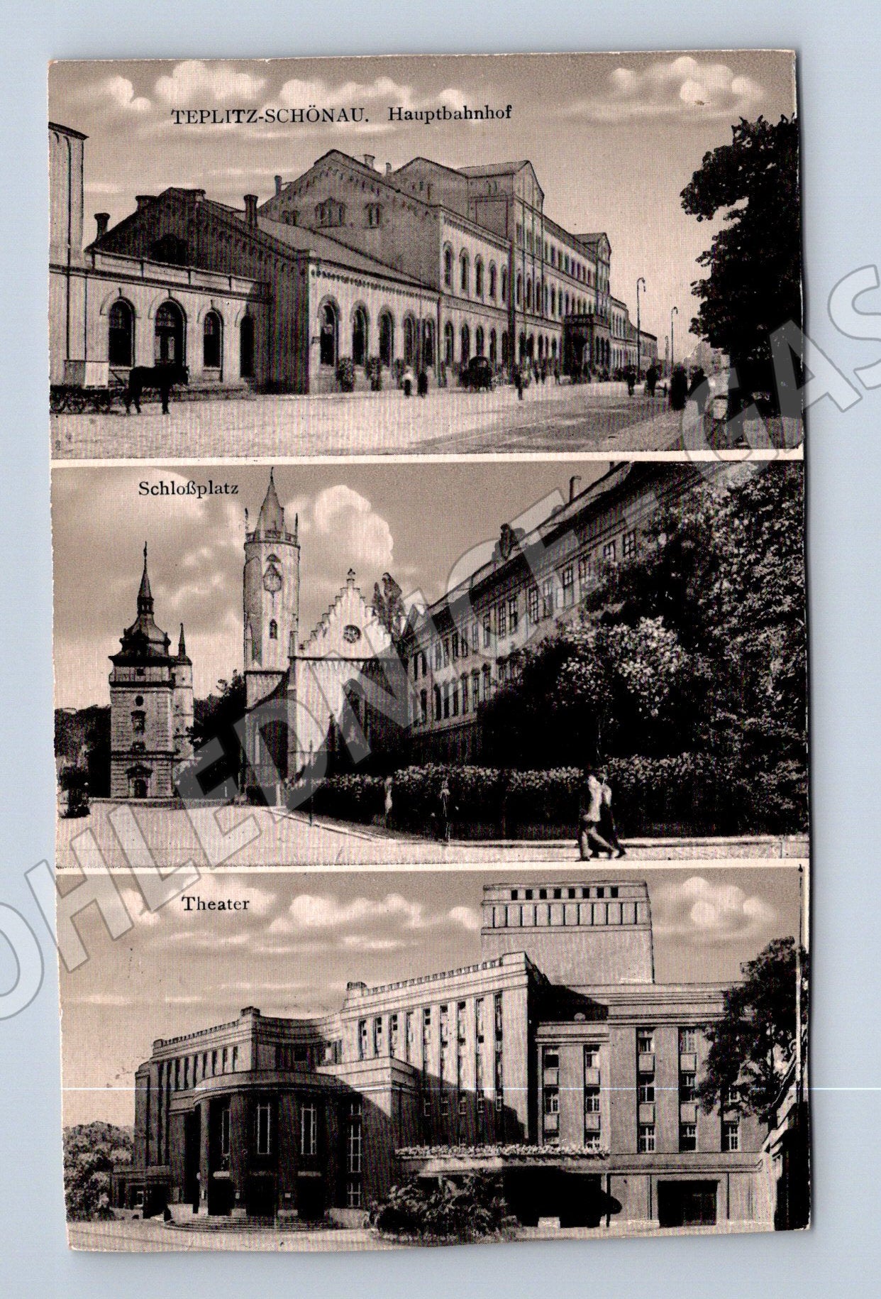 Pohlednice Teplice Šanov 1928 historická (M5158)