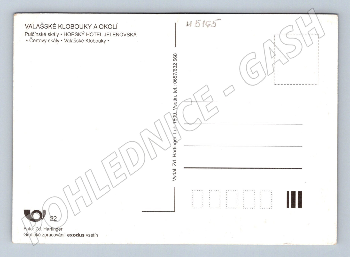 Postcard Valašské Klobouky area large fm (M5165)