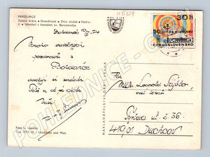 Postcard Pardubice collage old (M5169)