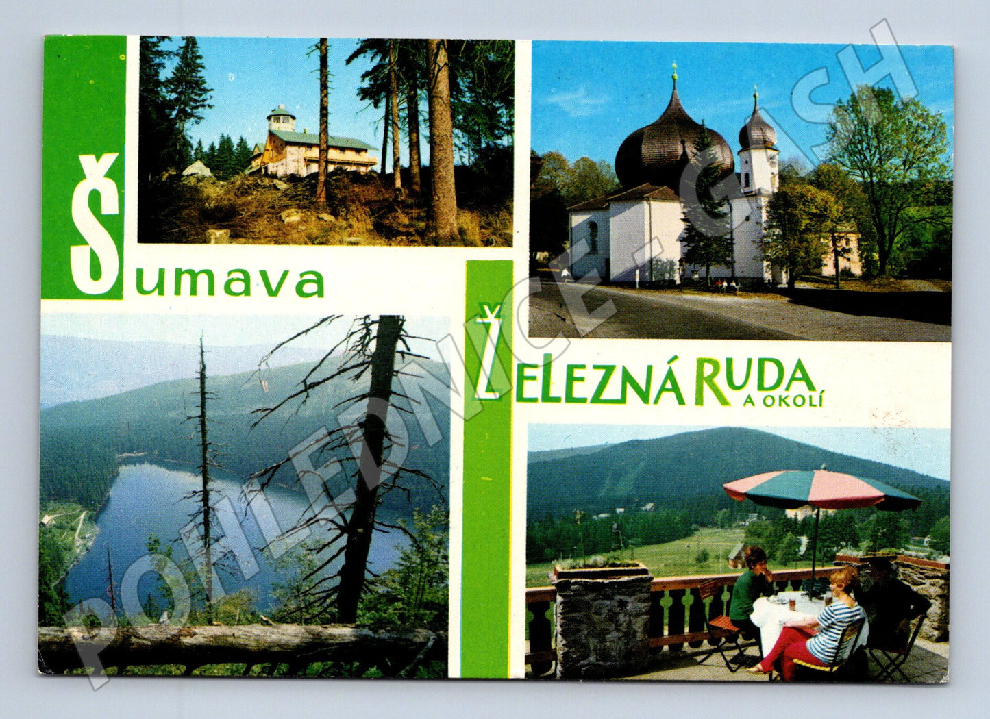 Postcard Šumava Železná Ruda surroundings 1975 (M5174)