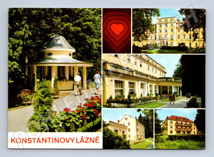 Postcard Konstantinovy ​​Lázně collage (M5180)