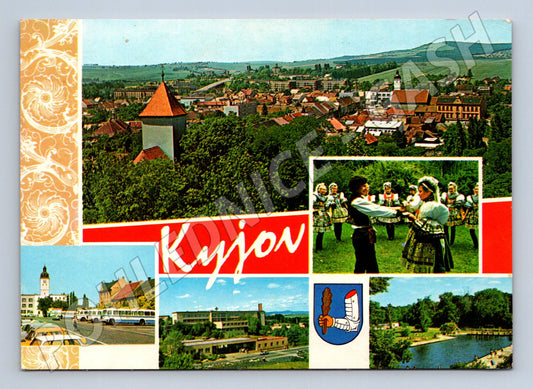 Postcard Kyjov folklore panorama (M5181)
