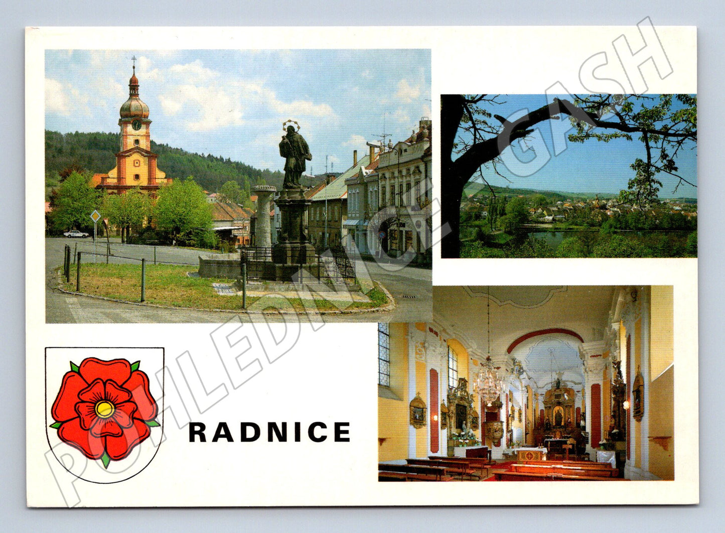 Postcard Town Hall Square Panorama (M5186)