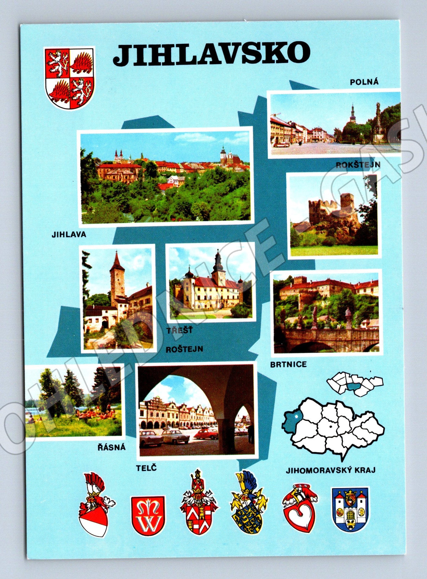 Postcard Jihlava and surroundings collage large fm (M5188)