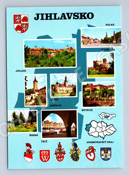 Postcard Jihlava and surroundings collage large fm (M5188)