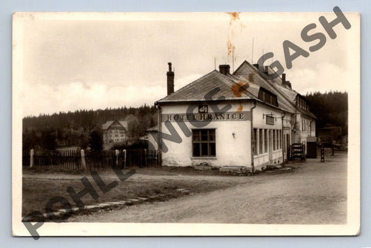 Pohlednice hotel Hranice Krušné hory 1950 (M519)