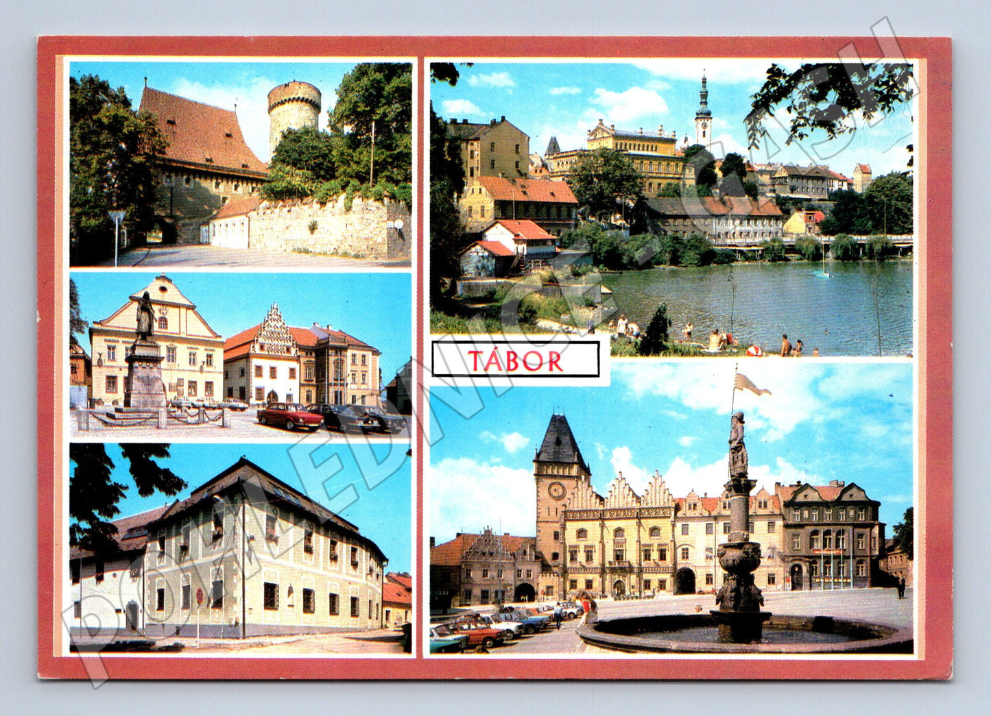 Postcard Tábor multiple shots (M5190)