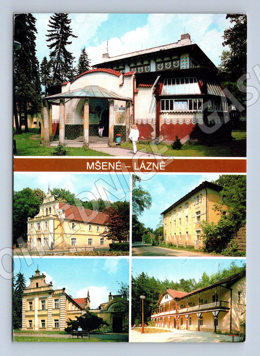 Postcard Mšené Lázně multiple shots (M5195)